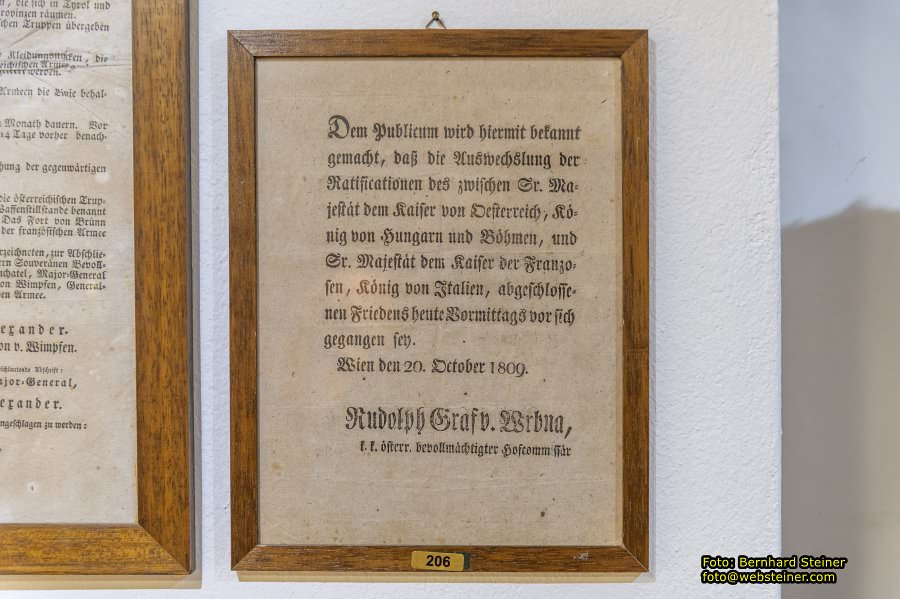 Napoleonmuseum Deutsch-Wagram, Juli 2024