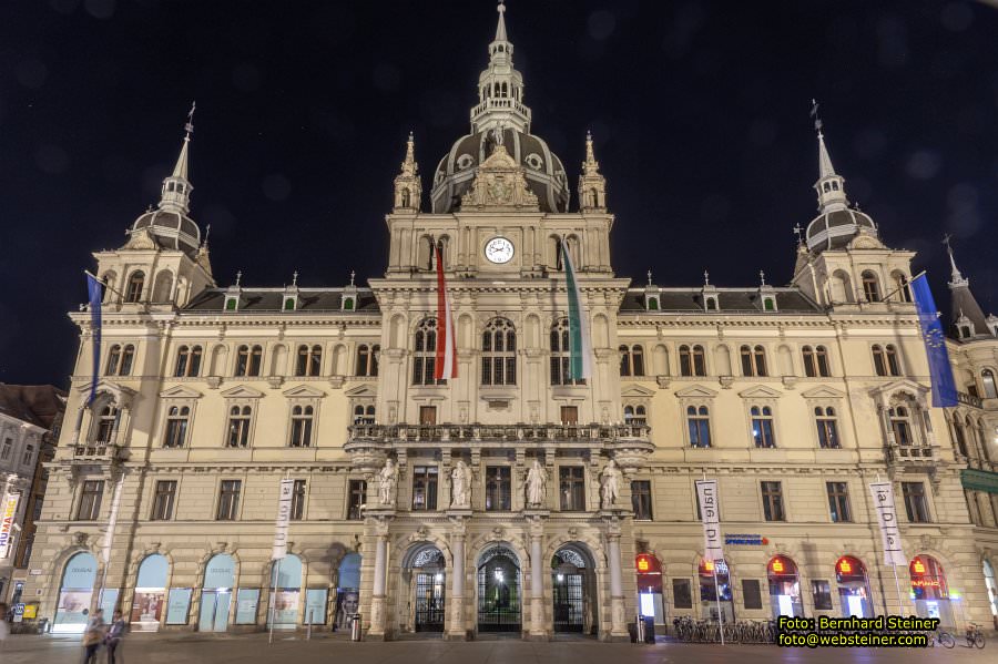 Graz bei Nacht, April 2024