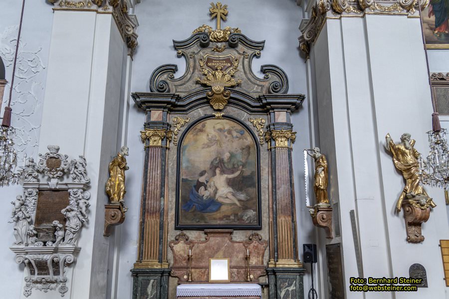 Wallfahrtskirche Maria Lanzendorf mit Kalvarienberg, April 2026