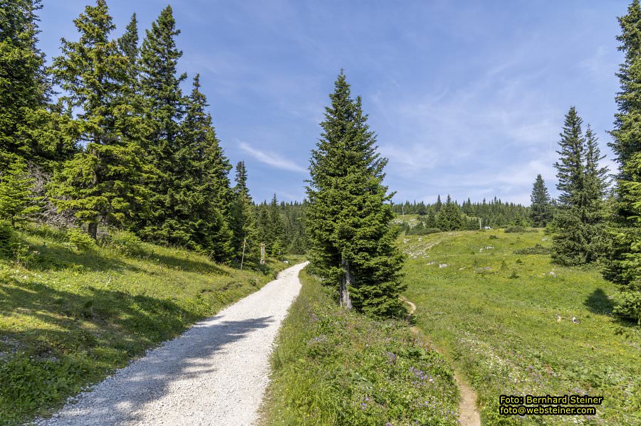 Raxalpe mit Rax-Seilbahn, Juli 2023