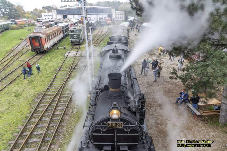 Abdampfen im Eisenbahnmuseum Das Heizhaus, Oktober 2024